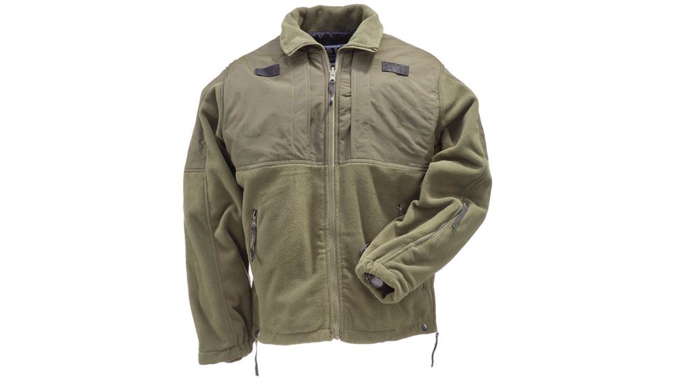5.11 Tactical Fleece Jacket - Men's, Sheriff Green, 2XL, 48038-890-2XL