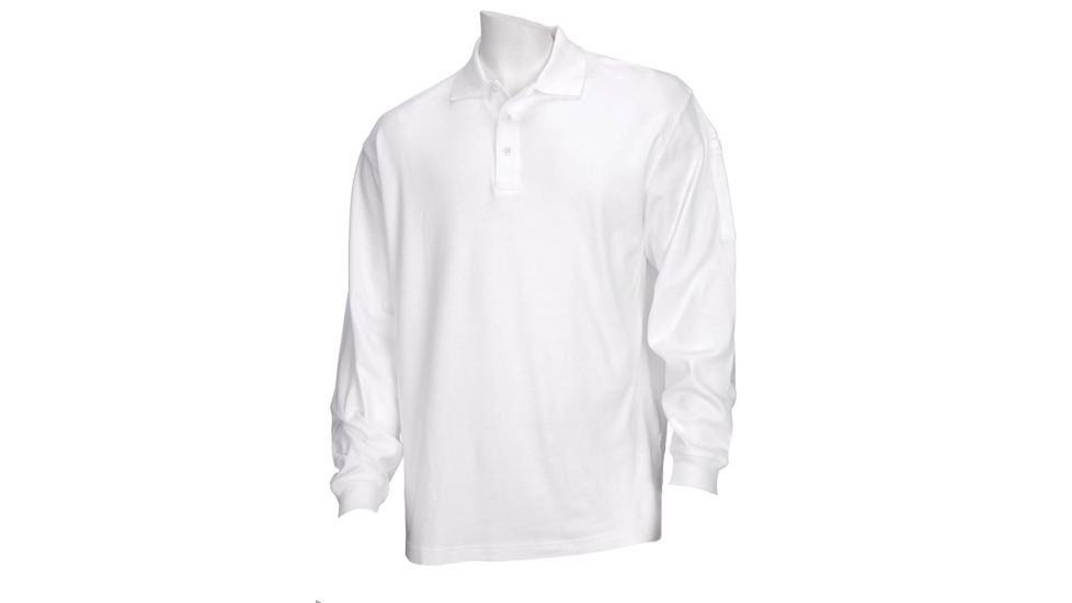 5.11 Tactical Tactical Long Sleeve Polo - White - 4XL 72048-010-4XL