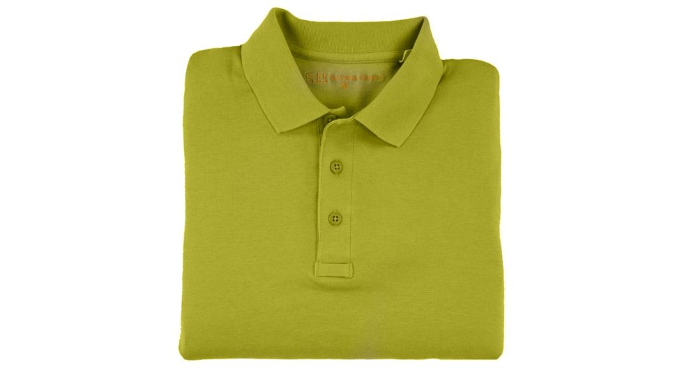 5.11 Tactical Tactical Polo Shirt, Short Sleeve - Light Yellow - XXXL 71048-330-XXXL