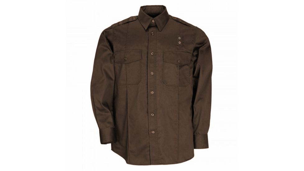 5.11 Tactical Tclt PDU L/S A-Cl Shirt, BROWN, S 72365108ST