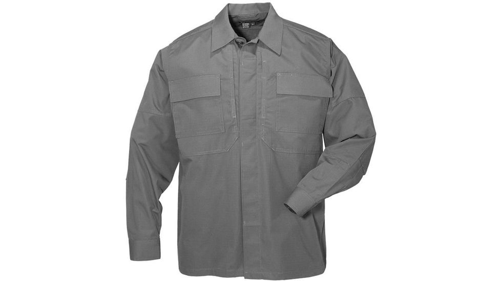 5.11 Tactical TDU Shirt Long Sleeve - Ripstop 72002, Gray