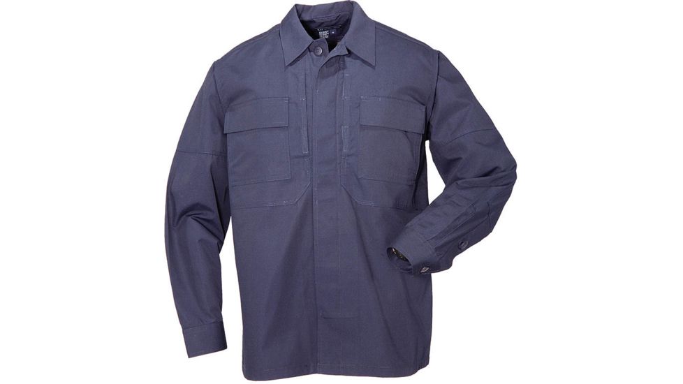 5.11 Tactical Ripstop TDU L/S Shirt - Mens, Dark Navy, LR, 72002-724-L-R