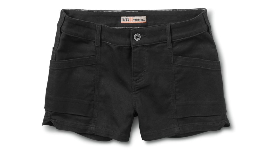 5.11 Tactical Thalia Twill Short - Womens, Black, 0, 63310-019-0