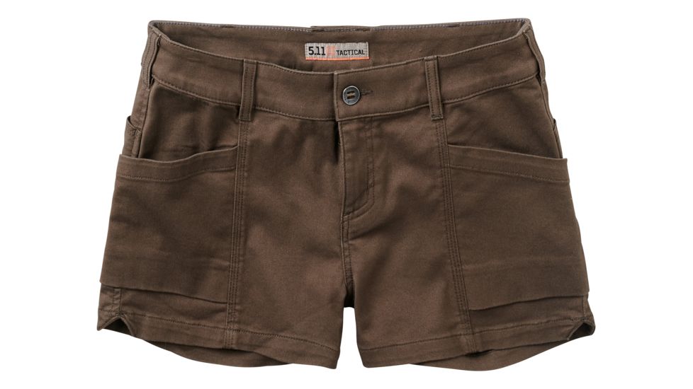 5.11 Tactical Thalia Twill Short - Womens, Major Brown, 6, 63310-367-6