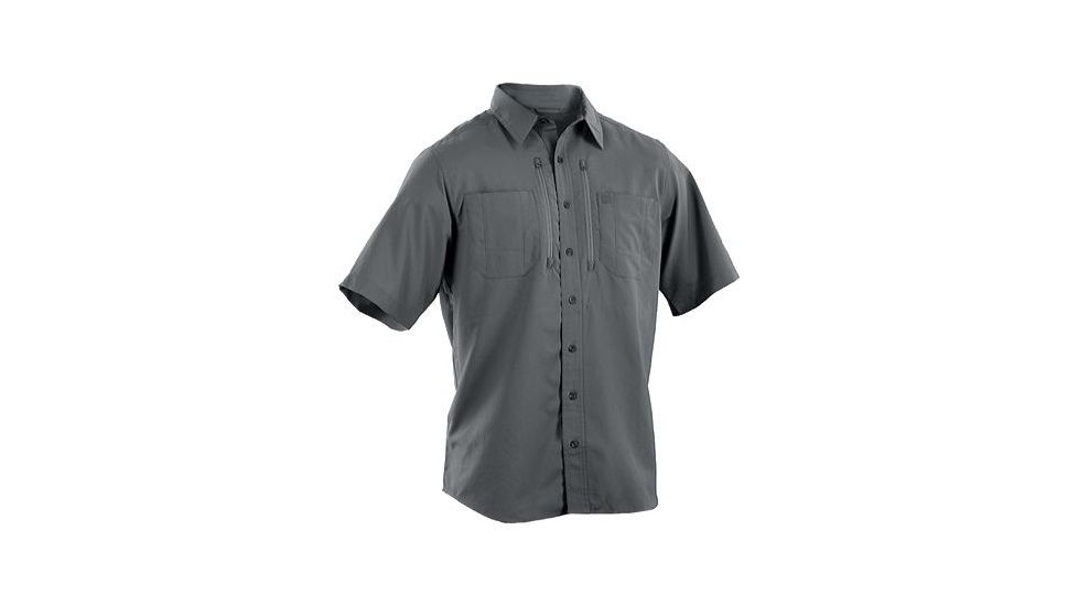 5.11 Tactical Traverse Short Sleeve Shirt- Carbon, Size M 71333-006-M