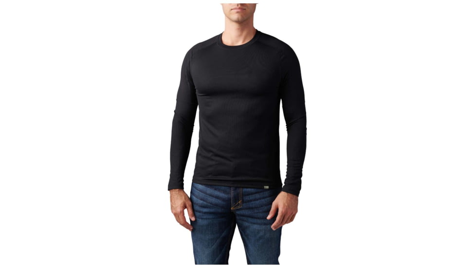 5.11 Tactical Tropos Basealyer L/S Top - Mens, Black, S, 40183-019-S