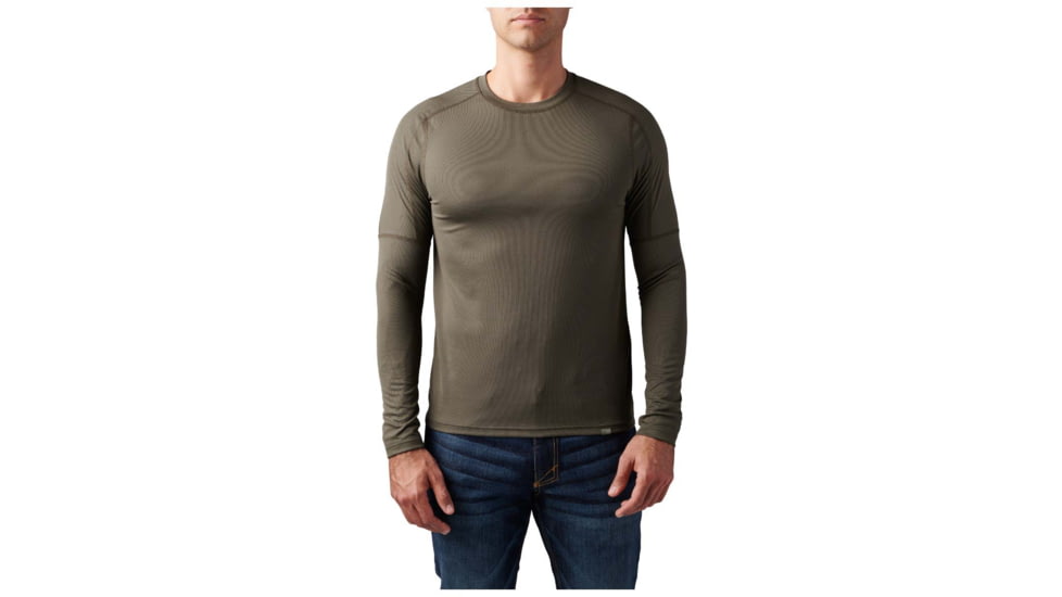 5.11 Tactical Tropos Basealyer L/S Top - Mens, Ranger Green, XL, 40183-186-XL