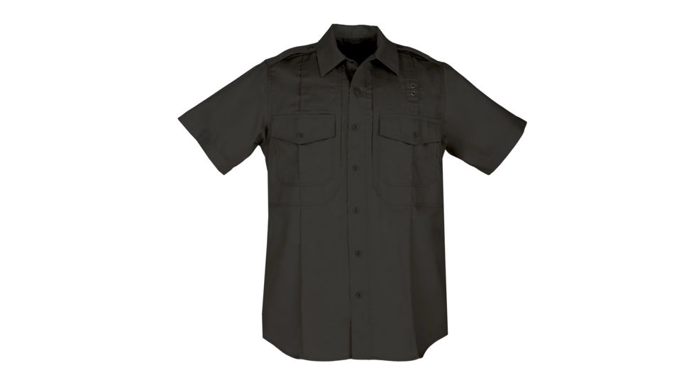 5.11 Tactical Twill PDU Class B Short Sleeve Shirt - Men's, Black, Medium, Tall, 71177-019-M-T
