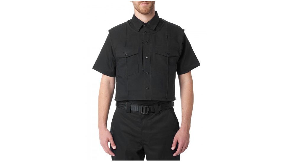 5.11 Tactical Uniform Outer Carrier Class B Shirt - Men's, Large, Regular, Black, 49030-019-L-R