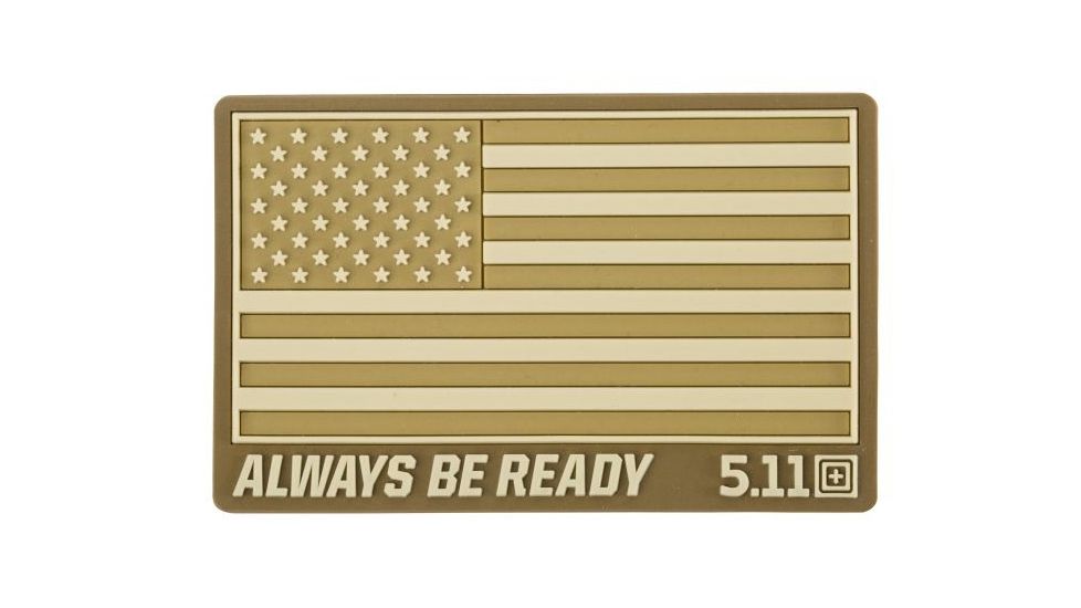 5.11 Tactical USA Patch - Unisex, Coyote, 1 SZ, 81024-120-1 SZ