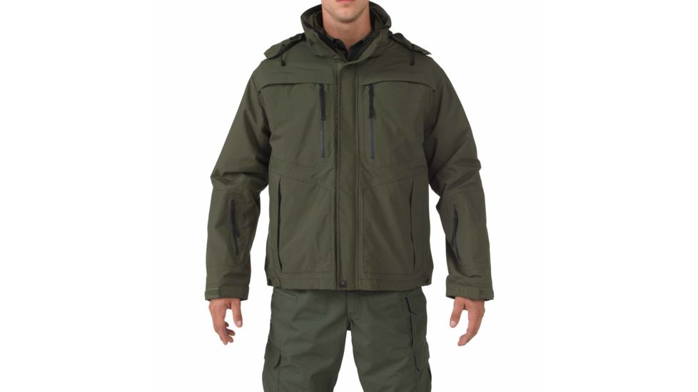 5.11 Tactical Valiant Duty Jacket - Men's, Sheriff Green, Extra Large, Tall, 48153890XLT