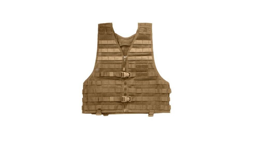 5.11 VTAC LBE Tactical Vest w/ Hidden Handle &amp; Hydration Pocket, 58-70in, 4XL, Flat Dark Earth, 58631-131-4XL