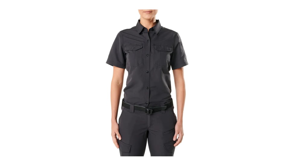 5.11 Tactical Wm Fast-tac S/s Shirt, Charcoal - 61314ABR-018-XS