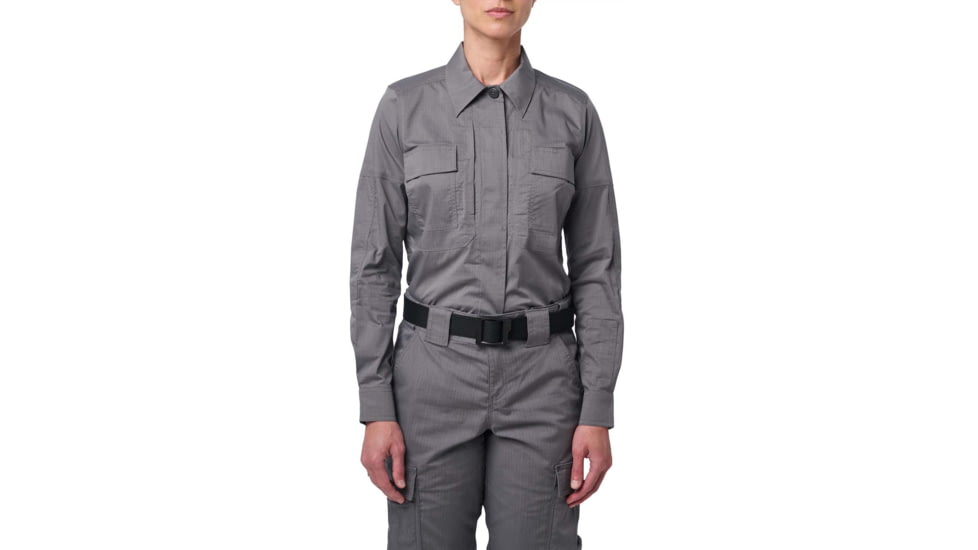 5.11 Tactical Flex-Tac TDU Ripstop Long Sleeve Shirt - Womens, Storm, Small, 62081-092-S