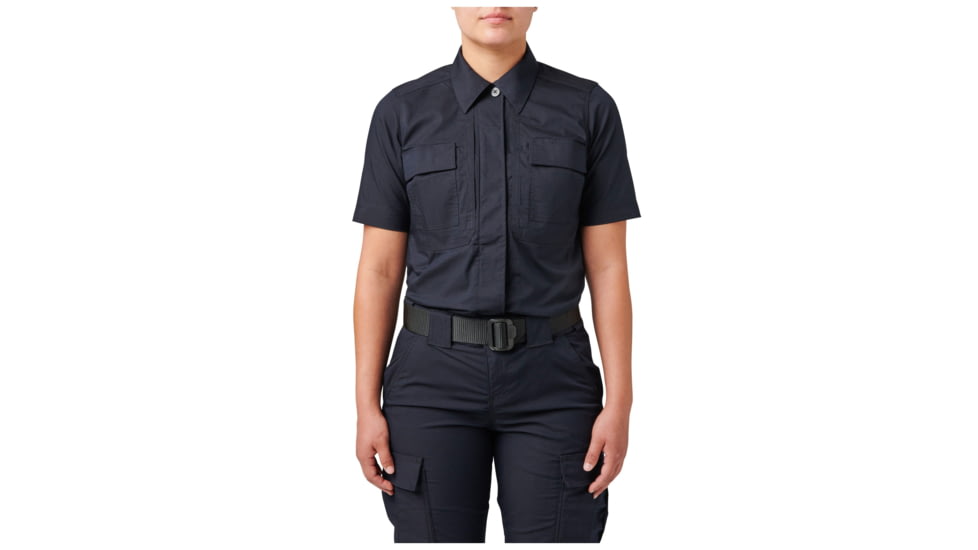5.11 Tactical Flex-Tac TDU Ripstop Short Sleeve Shirt - Women's, Dark Navy, Extra Large, 61041-724-XL