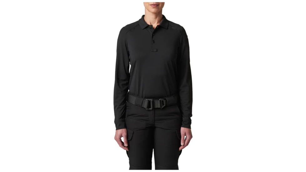 5.11 Tactical Wm Helios L/s Polo, Black - 32013-019-2X