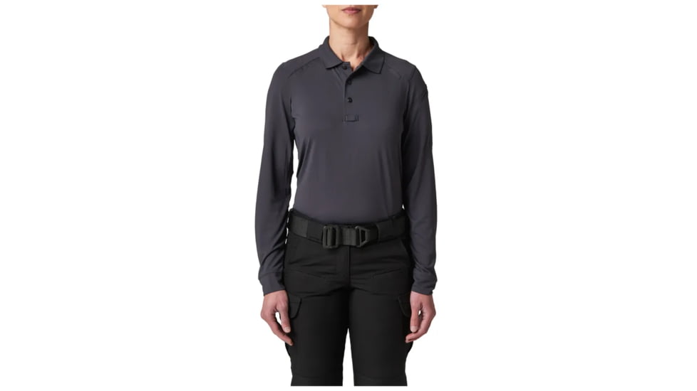 5.11 Tactical Wm Helios L/s Polo, Charcoal - 32013-018-3X