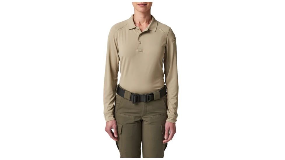 5.11 Tactical Wm Helios L/s Polo, Silver Tan - 32013-160-L