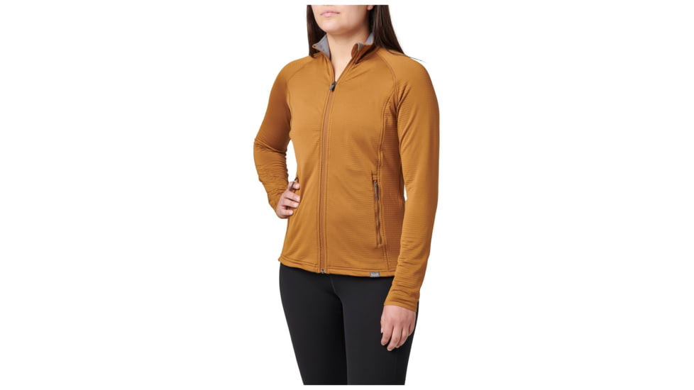 5.11 Tactical Stratos Full Zip Jacket - Women's, Pecan, Large, 62424-1012-L