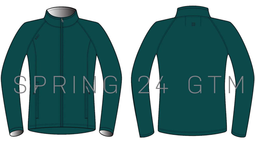 5.11 Tactical Stratos Full Zip Jacket - Women's, Deep Sea, Large, 62424-1073-L