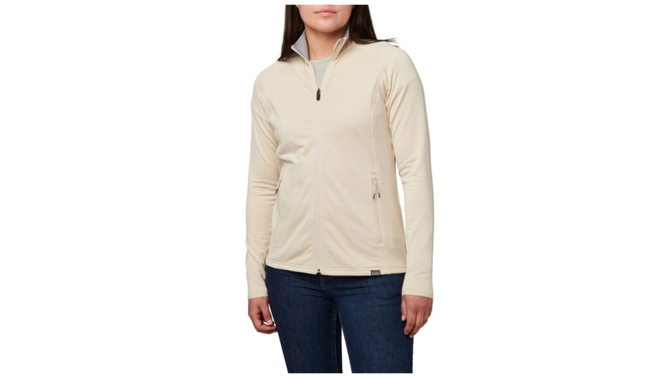 5.11 Tactical Stratos Full Zip Jacket - Women's, Vanilla, Extra Small, 62424-597-XS