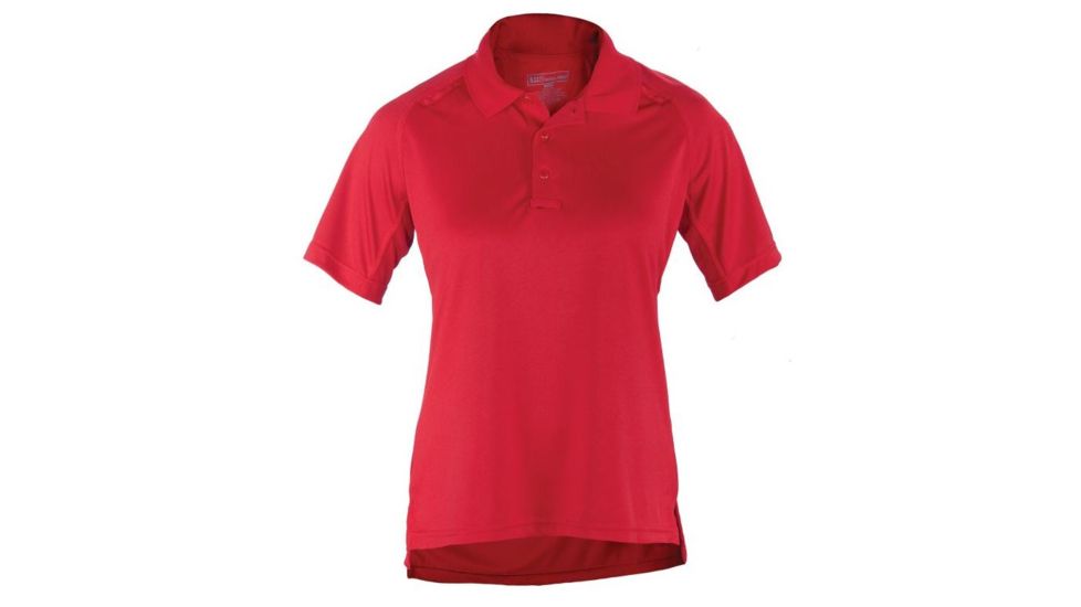 5.11 Tactical Performance Short Sleeve Polo - Womens, Range Red, L, 61165-477-L