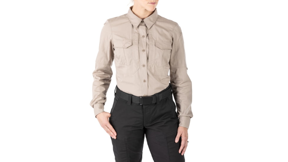 5.11 Tactical Stryke L/S Shirt - Womens, Khaki, S, 62404-055-S