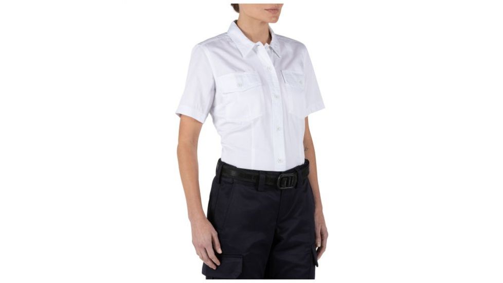 5.11 Tactical Women's Company Short Sleeve Shirt, White, 2X 61321-010-2X