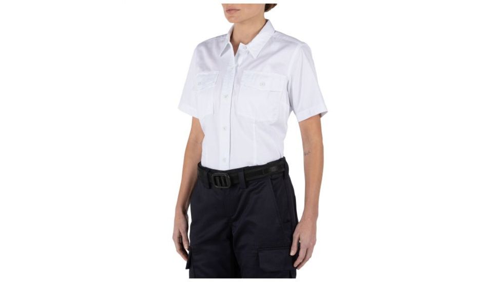 5.11 Tactical Women's Company Short Sleeve Shirt, White, 2X 61321-010-2X