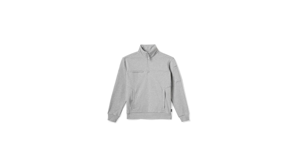 5.11 Tactical Women's Job Shirt 1/4 Zip, Regular, Medium, Heather Gray, 5-7610087016MR