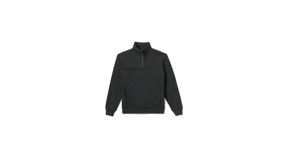 5.11 Tactical Women's Job Shirt 1/4 Zip, Regular, Medium, Black, 5-7610087019MR