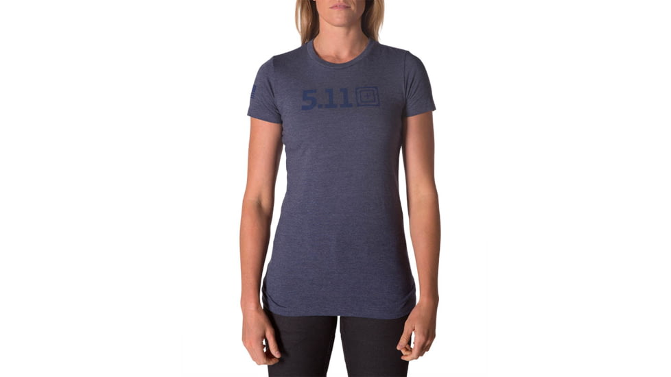 5.11 Tactical Legacy Tonal T-Shirt - Womens, Navy Heather, Extra Large, 31014AAKF-749-XL
