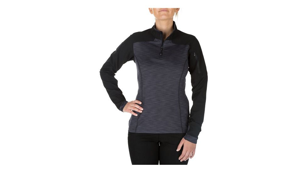 5.11 Tactical Women's Rapid Half Zip, Rosewood - 6238-454-1L