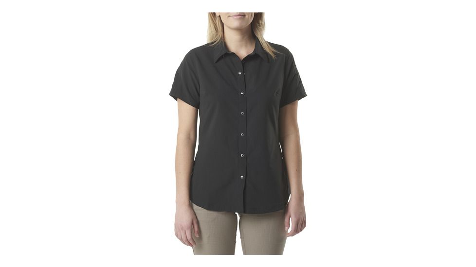 5.11 Tactical Womens 5.11 Corporate SS Shirt, Charcoal, M, 61312-018-M