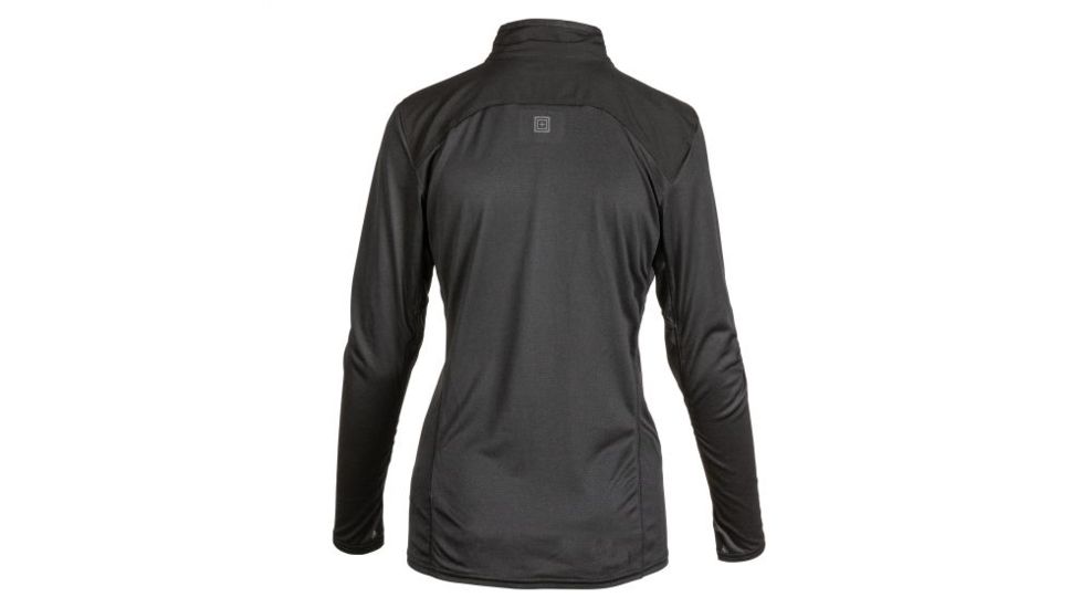 5.11 Tactical Womens 5.11 Recon Valerie Half-zip Shirt, Black - 66003-019-M