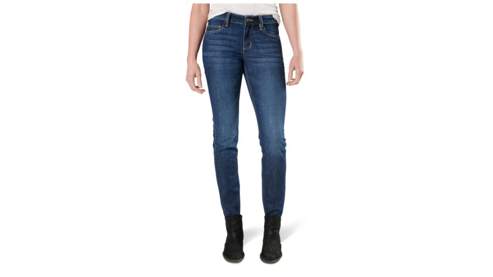 5.11 Tactical Womens Defender-flex Jeans Slim Fit, Pacific Indigo - 64427-640-2-R