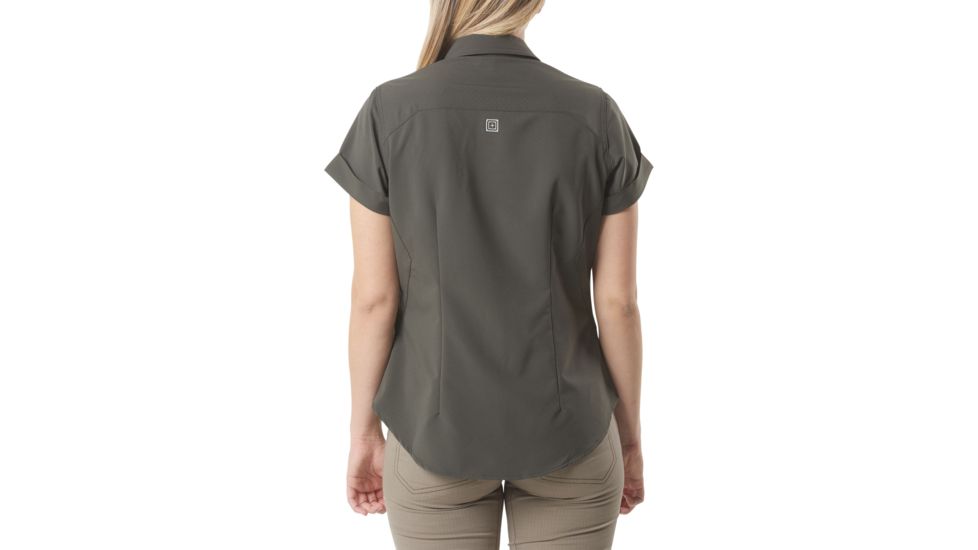5.11 Tactical Womens Freedom Flex Woven Short Sleeve Shirt, Grenade, L 61311-828-L