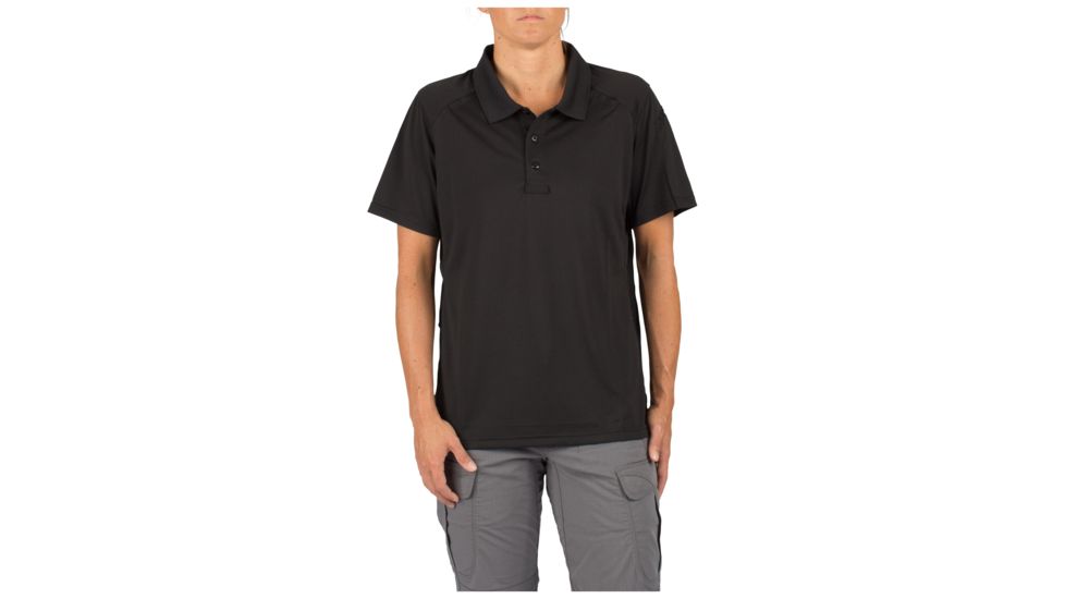 5.11 Tactical Helios S/S Polo - Womens, Black, XL, 61305-019-XL