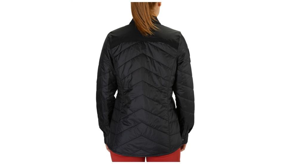 5.11 Tactical Womens Peninsula Insulator Shirt Jacket, Black, Extra Small, 62077-019-XS