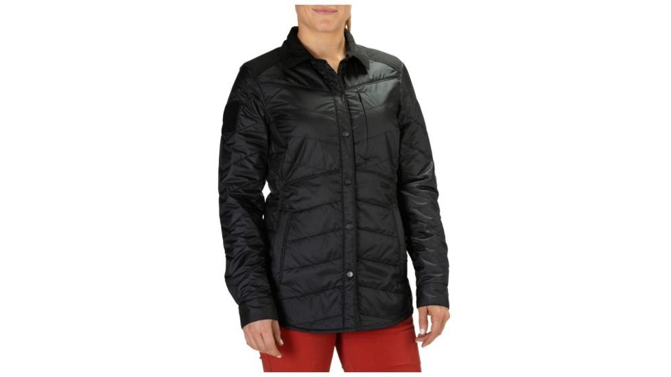 5.11 Tactical Women's Peninsula Insulator Shirt Jacket, Black, Large, 62077-019-L