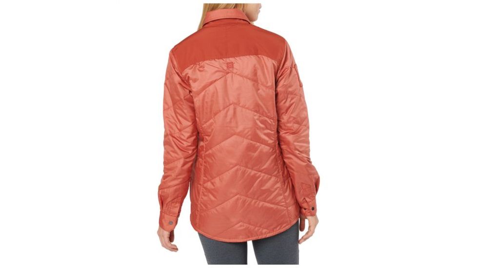 5.11 Tactical Womens Peninsula Insulator Shirt Jacket, Rosewood Heather - 62077-451-S