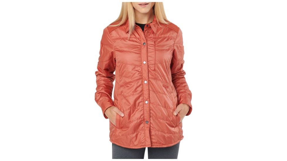 5.11 Tactical Womens Peninsula Insulator Shirt Jacket, Rosewood Heather - 62077-451-S