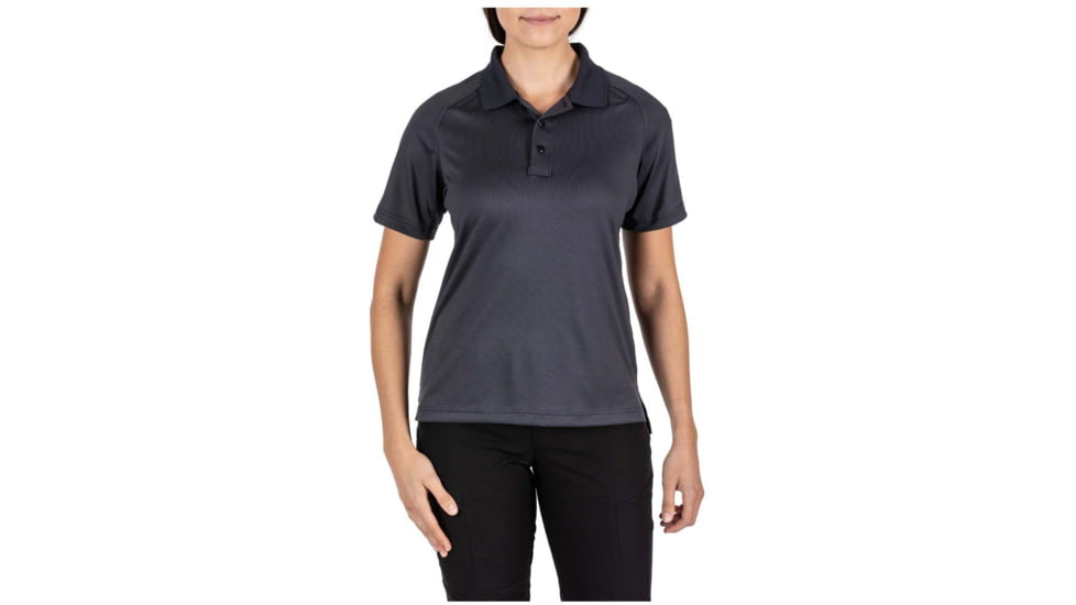 5.11 Tactical Performance Short Sleeve Polo - Womens, Charcoal, XL, 61165-018-XL