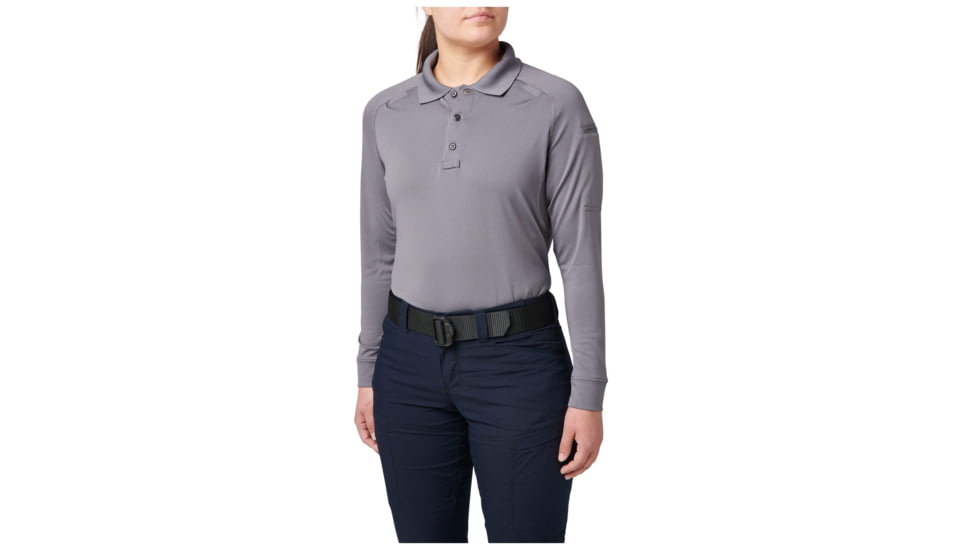 5.11 Tactical Performance Long Sleeve Polo - Womens, Storm, Extra Large, 62408-092-XL