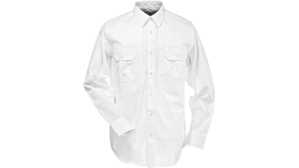 5.11 Tactical Womens Response Long Sleeve Uniform Shirt - White - S-S 36102-010-S-S