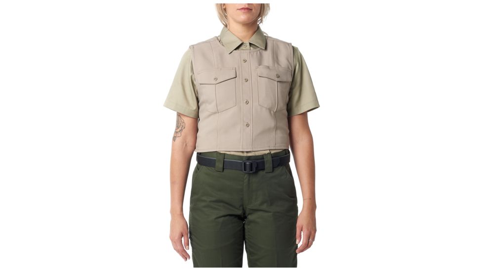 5.11 Tactical Uniform Outer Carrier Class A Shirt - Womens, Silver Tan, S/MR, 49033-160-S/M-R