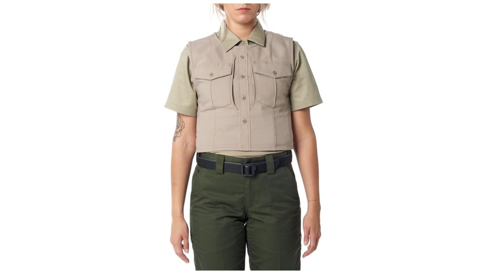 5.11 Tactical Uniform Outer Carrier Class B Shirt - Womens, Silver Tan, LR, 49031-160-L-R