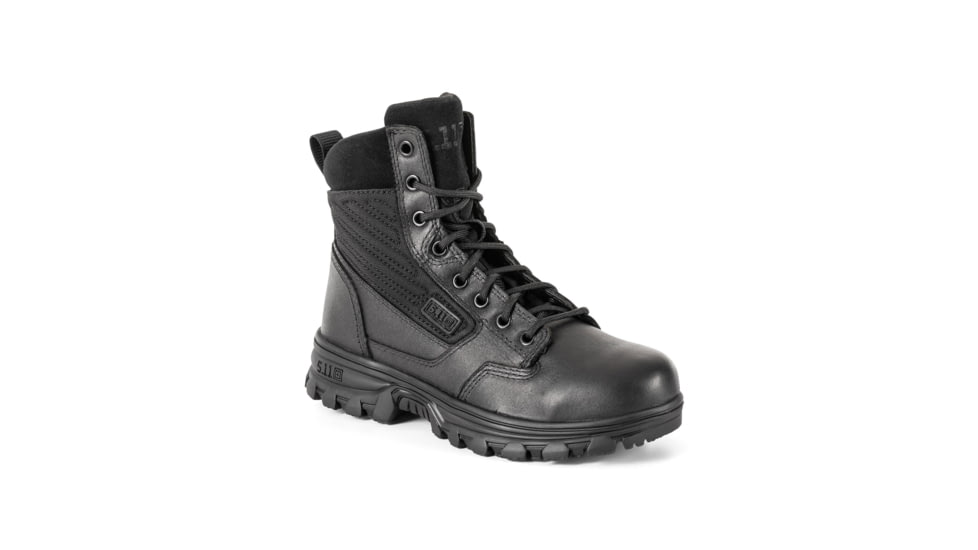 5.11 Tactical EVO 2.0 6in Side-Zip Tactical Boots - Womens, Black, Regular, 6.5 US, 12453-019-65-R