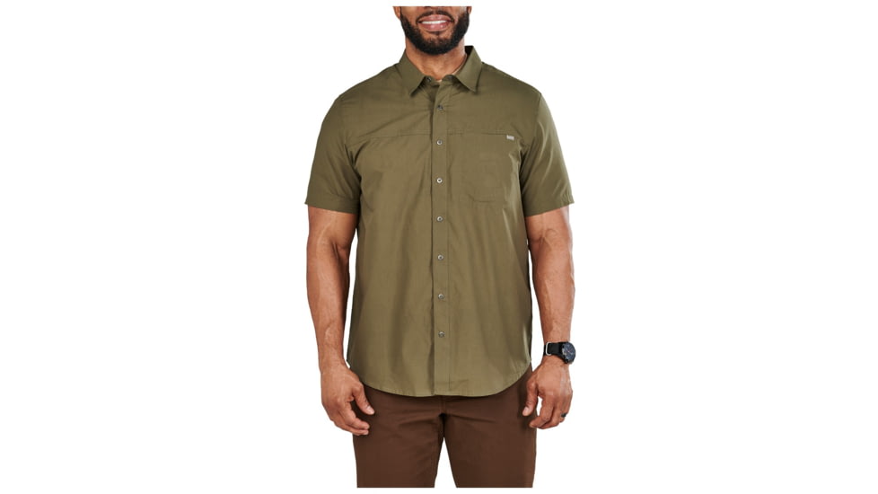 5.11 Tactical Wyatt S/S Shirt - Mens, Ranger Green, M, 71203-186-M