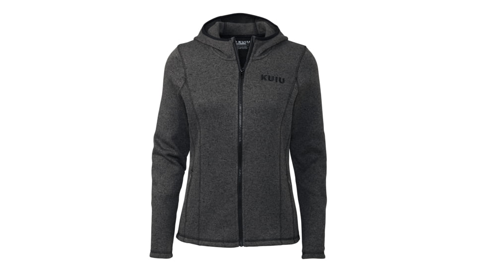 Kuiu Outlet Base Camp Hooded Sweater - Women's, Charcoal, Extra Large, 7130025164958